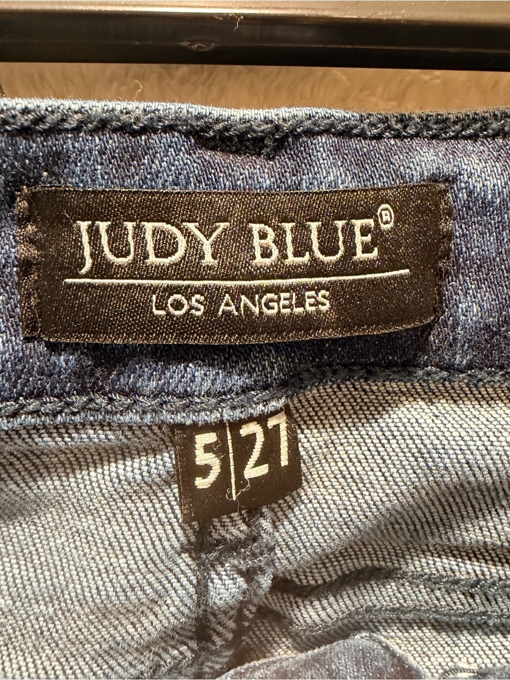 Judy Blue Slim Boot Cut Jeans Mid Rise Stretch Denim Size 27 Dark Wash - Picture 7 of 14